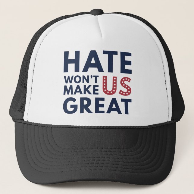 Casquette La haine ne va pas nous rendre grand (Devant)