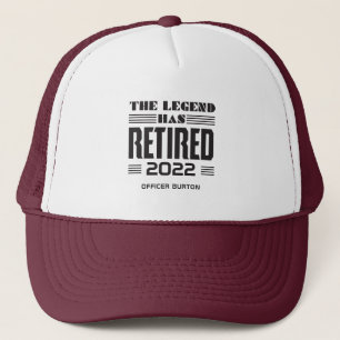 Casquette La Légende A Retraité La Retraite Personnalisée