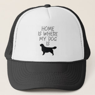 Casquette La maison est où mon chien est (le golden