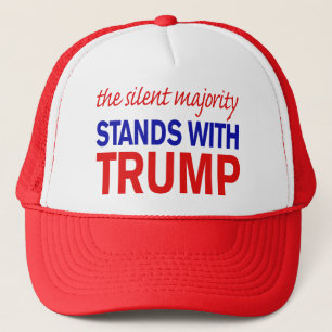 Casquette La majorité silencieuse est d'accord avec Trump