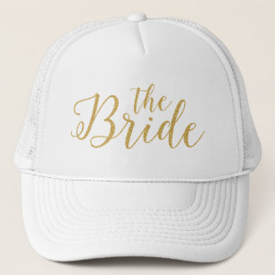 Casquette La mariée élégante Parties scintillant Typographie