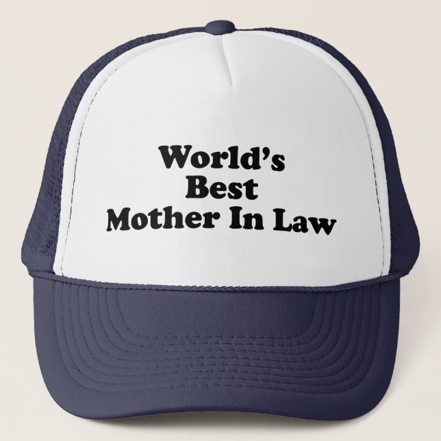 Casquette La meilleure belle-mère du monde (Devant)