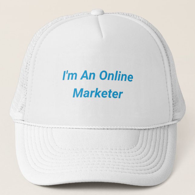 Casquette La meilleure tenue pour un Marketer en ligne (Devant)