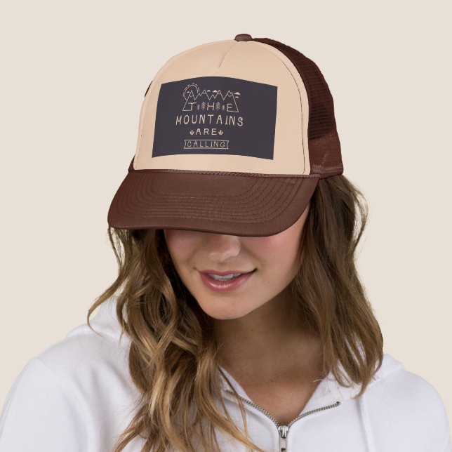 Casquette La Montagne Appelle (En situation)