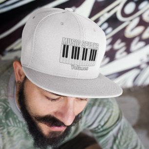 Casquette La Musique Personnalisée Rouge Parle Citation Insp