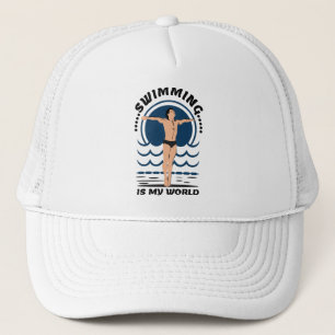 Casquette La natation est mon monde - nager à Speedo