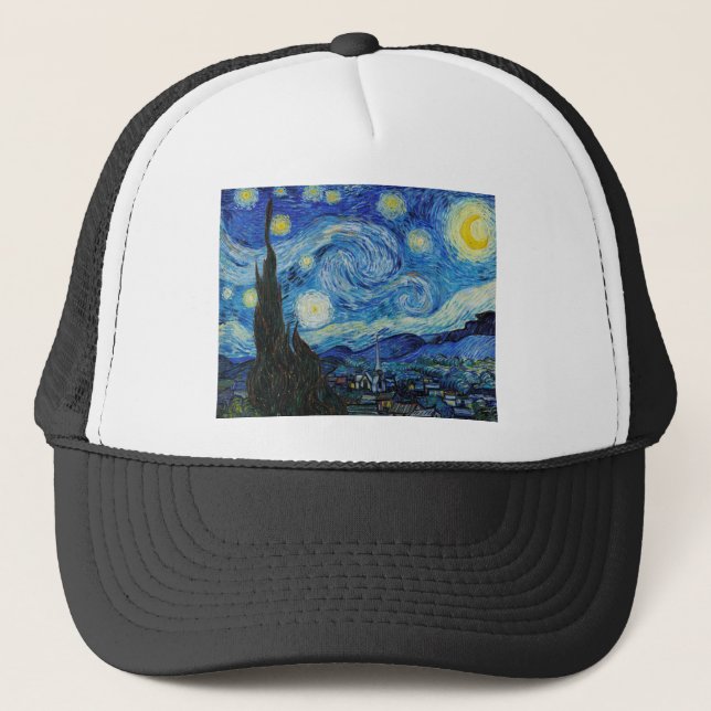Casquette La nuit étoilée (1889) par Vincent Van Gogh (Devant)