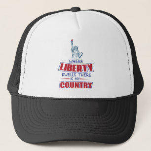 Casquette Là où réside la liberté, il y a mon pays