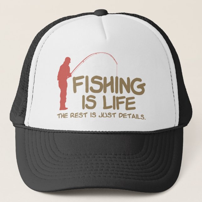Casquette La pêche, c'est la vie (Devant)