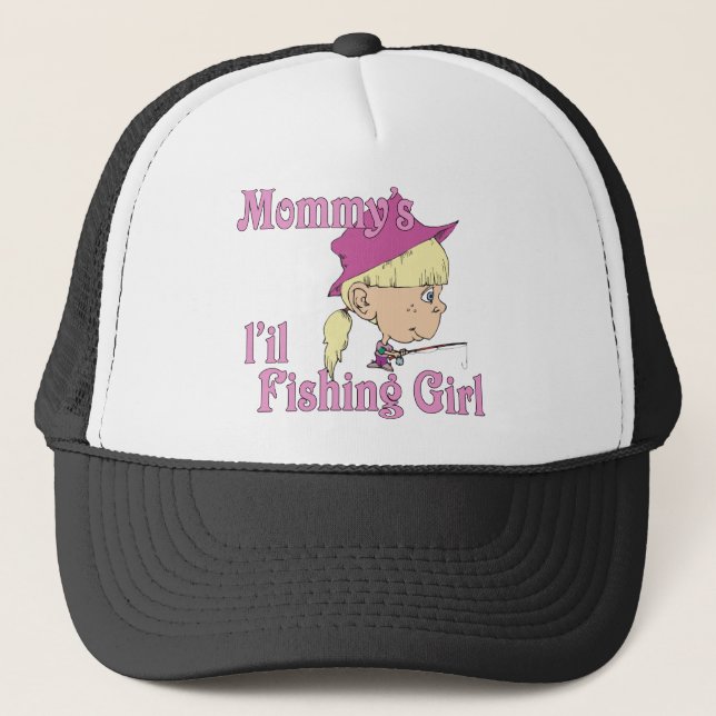 Casquette La petite fille de pêche de maman (Devant)