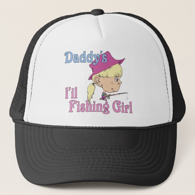 Casquette La petite fille de pêche de papa (Devant)
