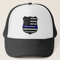 La police Badge Blue Line retiré