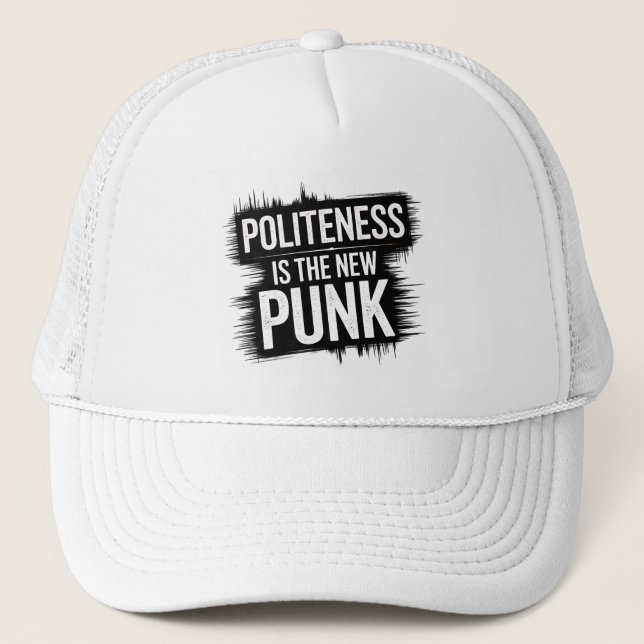 Casquette La Politesse Est Le Nouveau Punk (Devant)