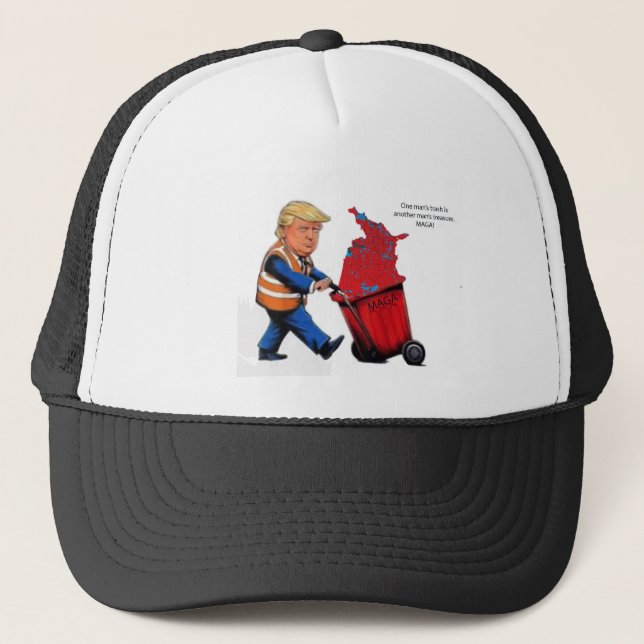 Casquette La poubelle d'un homme (Devant)