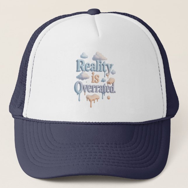Casquette "La réalité est surévaluée" - Dreamcore Cloud Esth (Devant)
