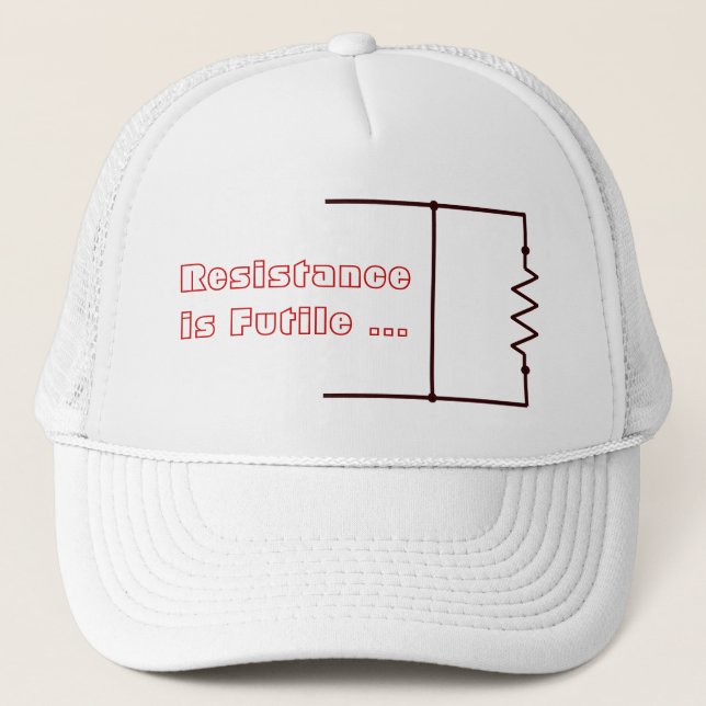 Casquette La résistance est futile (Devant)