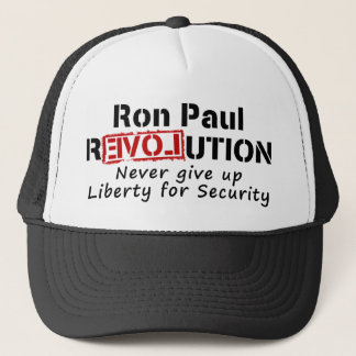 Casquette La révolution de Ron Paul n'abandonnent jamais la