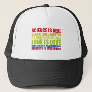 Casquette La science est réelle Les vies noires comptent Fie