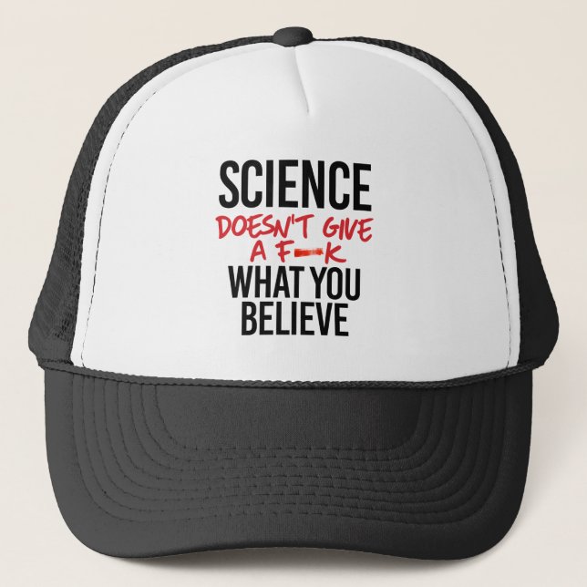 Casquette La science ne donne pas de f—k (Devant)