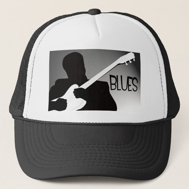 Casquette La silhouette du joueur de bleus avec un (Devant)