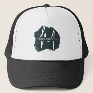 Casquette La typographie de la citation du meilleur papa du 
