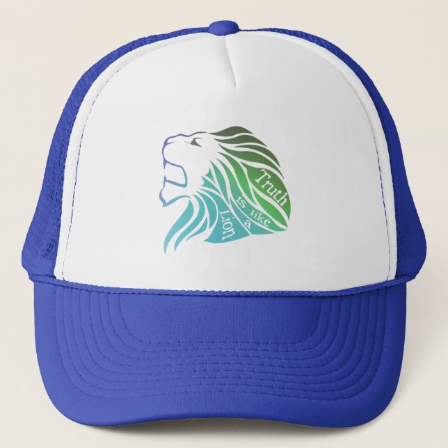 Casquette La vérité est comme un lion (Devant)