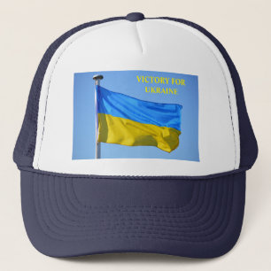 Casquette La victoire au drapeau de l'Ukraine reste forte
