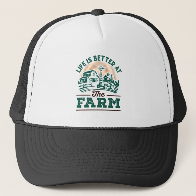 Casquette La Vie Est Meilleure À La Ferme (Devant)