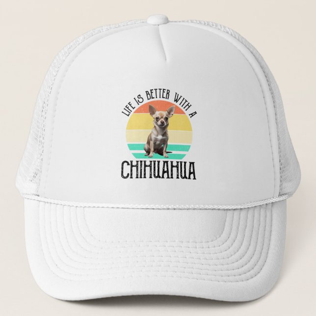 Casquette La Vie Est Meilleure Avec Un Chihuahua (Devant)