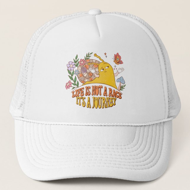 Casquette La Vie Est Un Voyage - Mignonne Escargot, Champign (Devant)