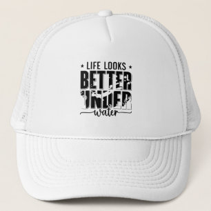 Casquette La Vie Semble Mieux Sous L'Eau De Freediver