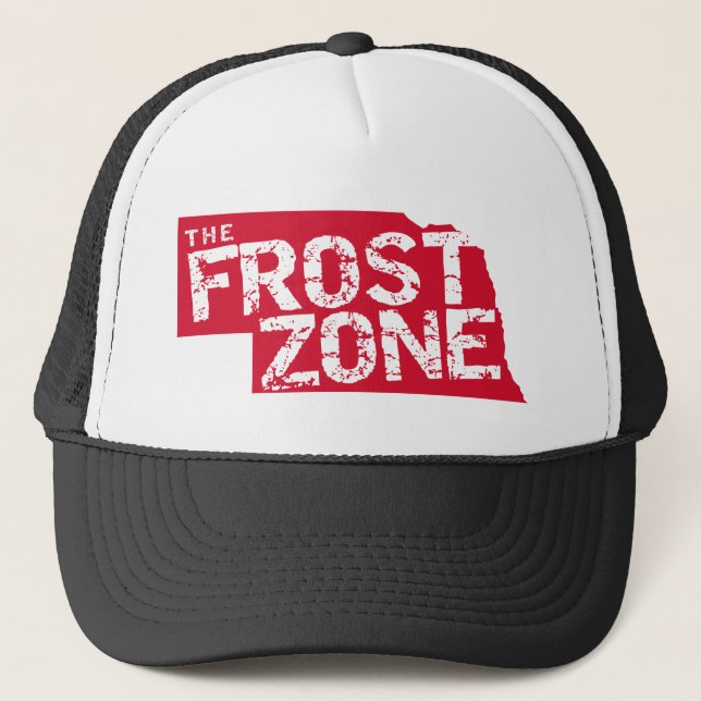 Casquette La zone de Frost. Le football du Nébraska (Devant)
