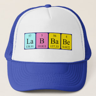 Casquette Lab Babe periodic table name hat