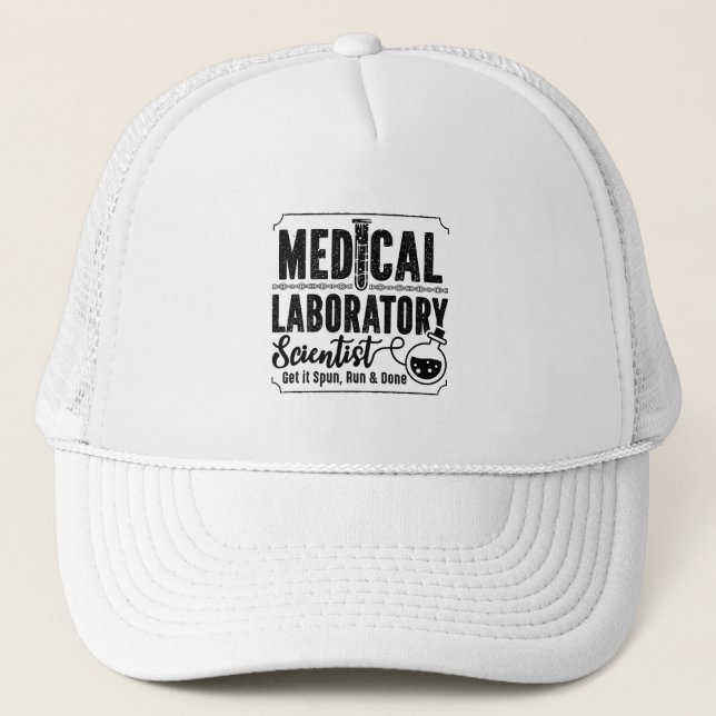 Casquette Laboratoire Technician Medical Laboratory Scientis (Devant)