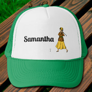 Casquette Lady Golfer se prépare à partir