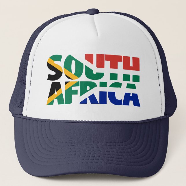 Casquette L'Afrique du Sud tire son drapeau du Brésil (Devant)