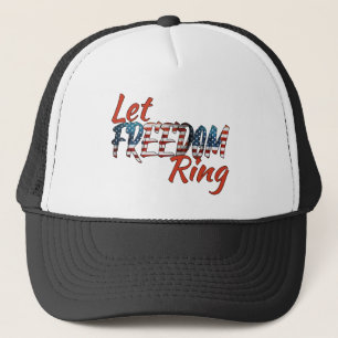 Casquette Laisser la ceinture de liberté Typographie Patriot