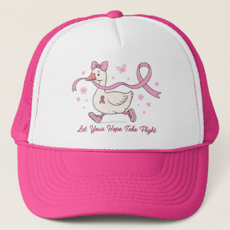 Casquette Laissez Hope prendre le vol - Pink Ribbon Duck Sen