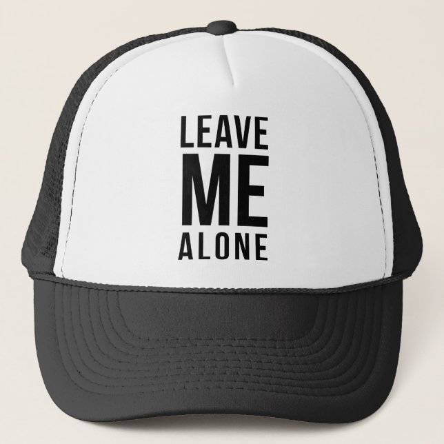 Casquette Laissez-moi seul (Devant)