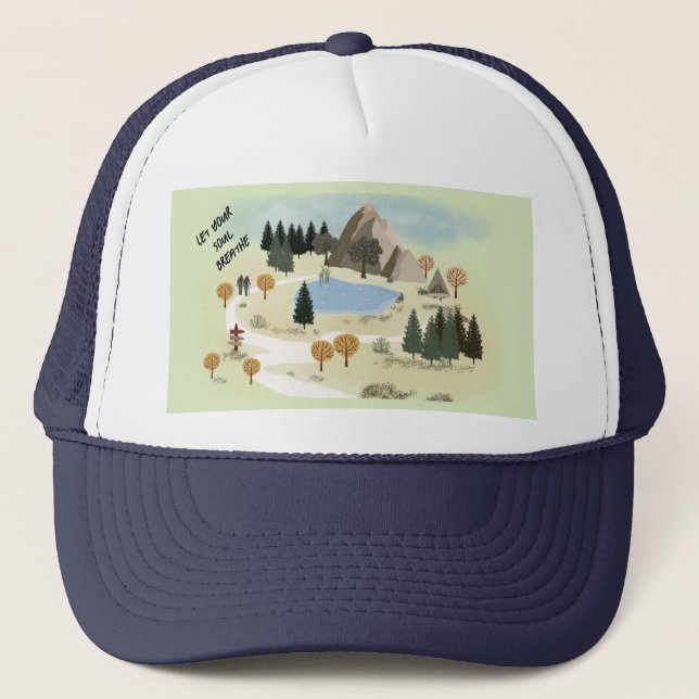 Casquette Laissez Votre Âme Respirer (Devant)
