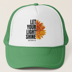 CASQUETTE LAISSEZ VOTRE CHAUFFAGE DE TRUCKER DE LUMIÈRE