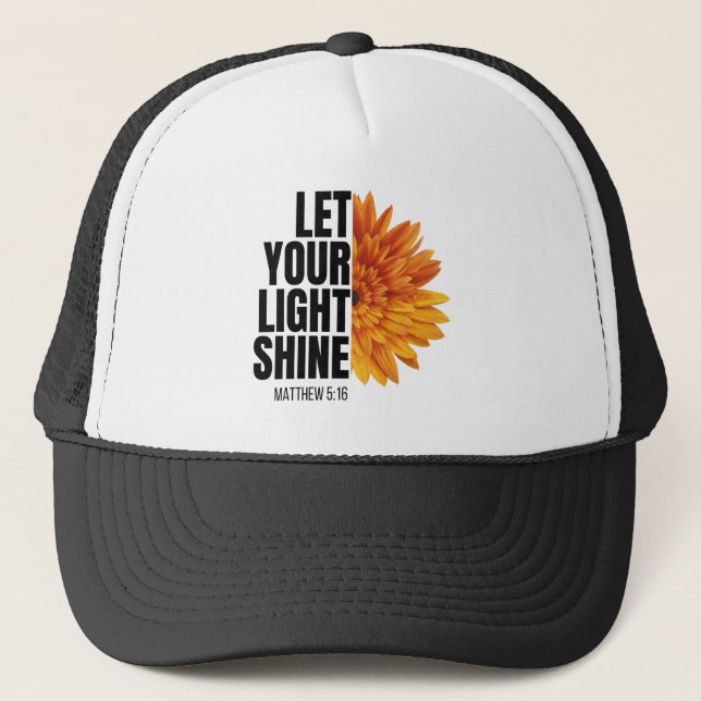 CASQUETTE LAISSEZ VOTRE CHAUFFAGE DE TRUCKER DE LUMIÈRE (Devant)