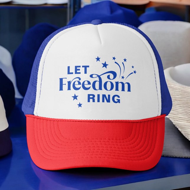 Casquette Laissons la liberté dominer la typographie patriot (Créateur téléchargé)