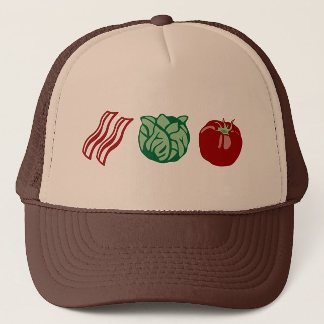 Casquette Laitue de lard et tomate - le BLT ! (Devant)
