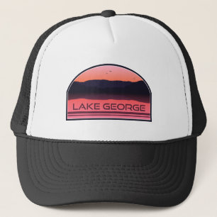 Casquette Lake George New York Red Sunrise