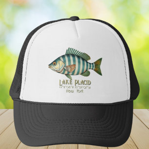 Casquette Lake Placid New York vêtements de poisson nautique