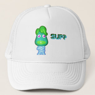 Casquette L'Alien Gangster dit, "Sup ?"