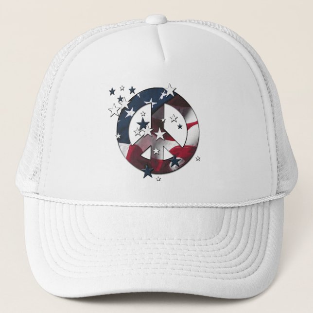 Casquette L'Américain de signe de paix tient le premier rôle (Devant)