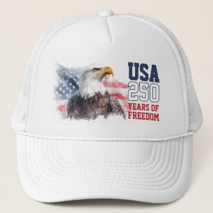 Casquette L'Amérique patriotique 250e anniversaire USA Liber