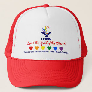 Casquette L'amour est l'Esprit - Coeurs arc-en-ciel